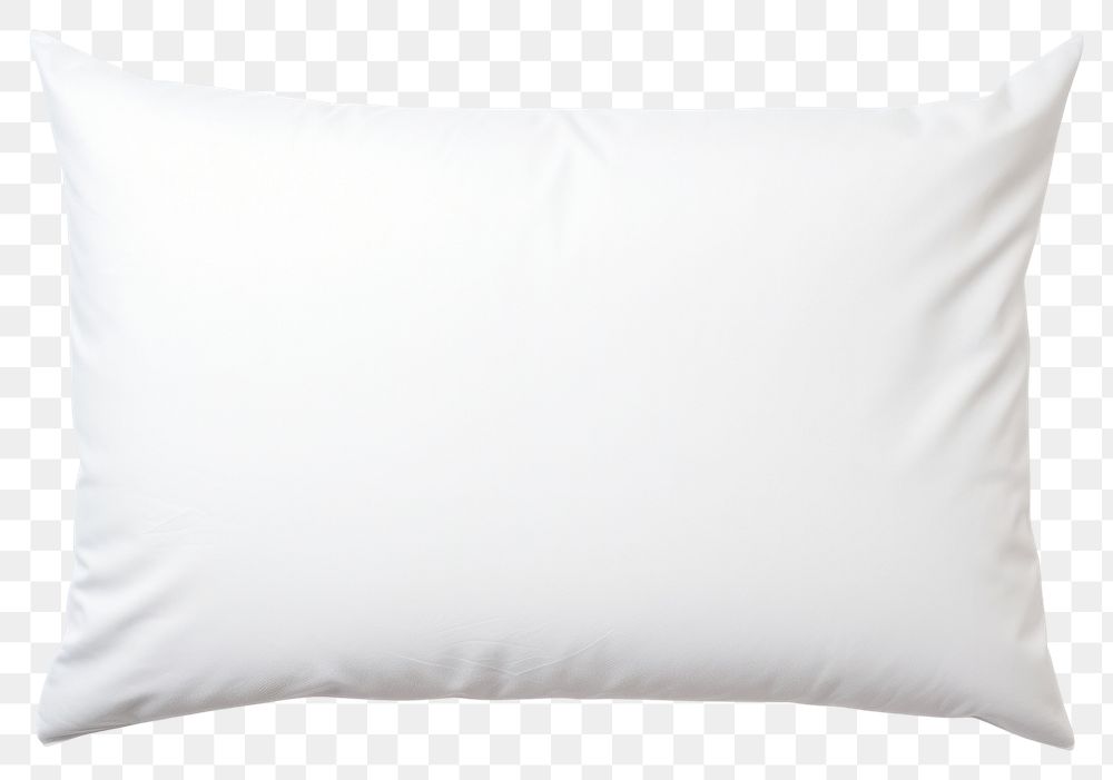 PNG White pillow cushion white background simplicity. AI generated Image by rawpixel.