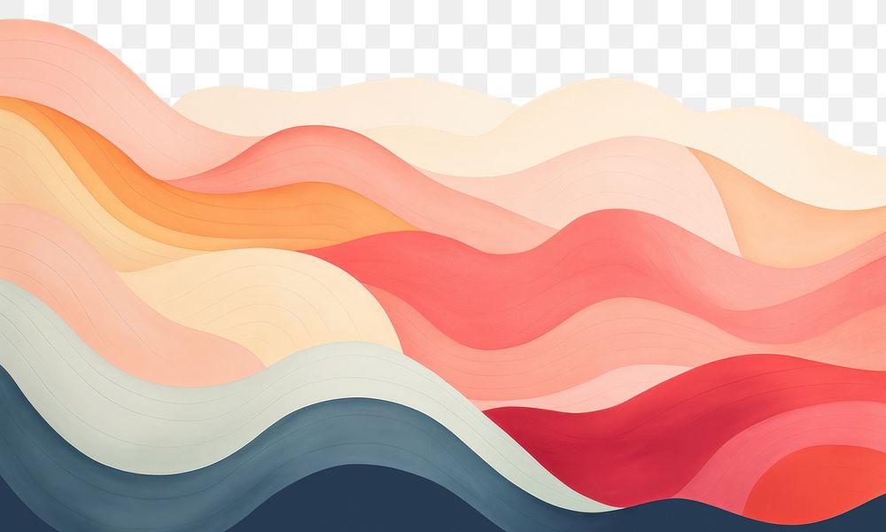 PNG Wave backgrounds abstract painting. AI generated Image by rawpixel.