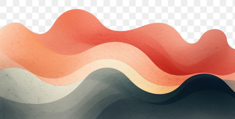 PNG Wave backgrounds abstract painting. AI generated Image by rawpixel.