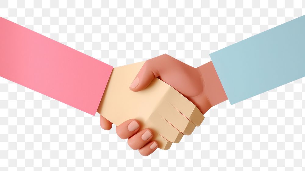 PNG Togetherness handshake agreement greeting. AI generated Image by rawpixel.