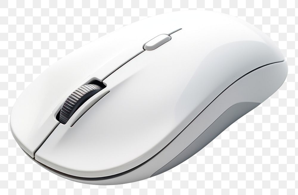 PNG White wireless mouse electronics technology computer. AI generated Image by rawpixel.