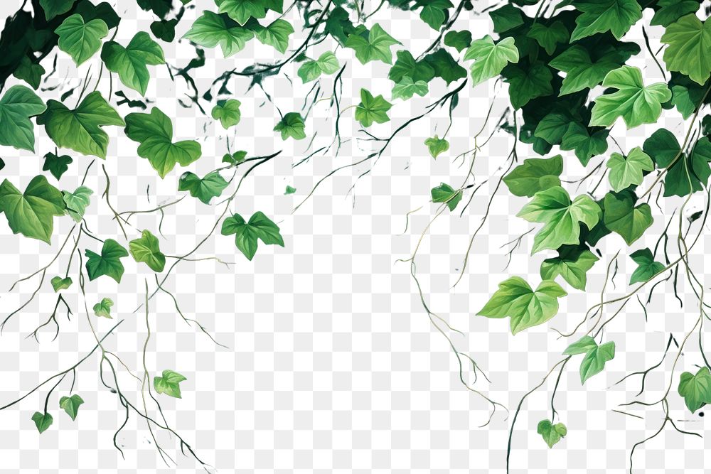 PNG  Green leaves backgrounds outdoors nature. AI generated Image by rawpixel.