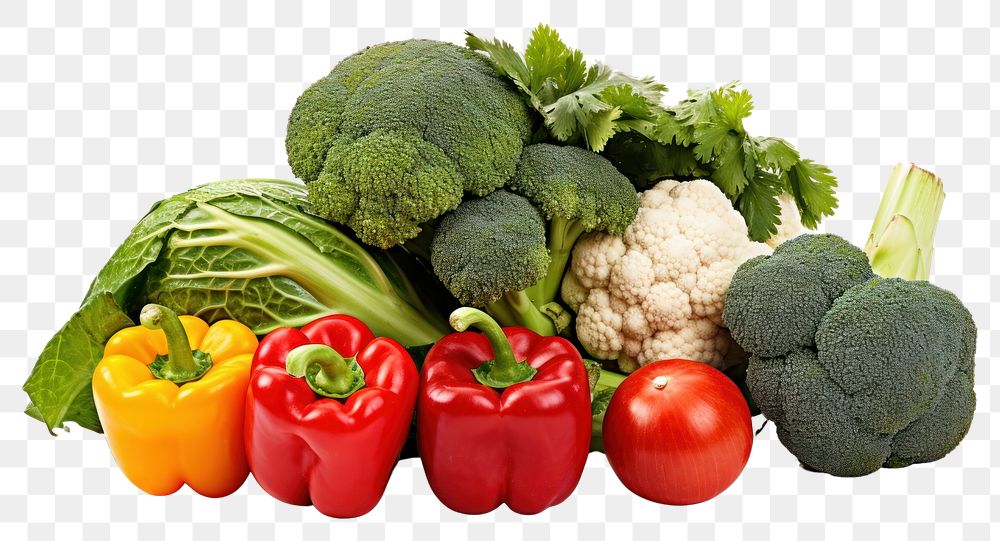 PNG Set of vegetables broccoli plant food. AI generated Image by rawpixel.