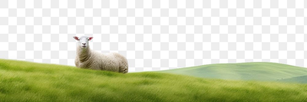 PNG Sheaps on the hills countryside grassland livestock outdoors. AI generated Image by rawpixel.