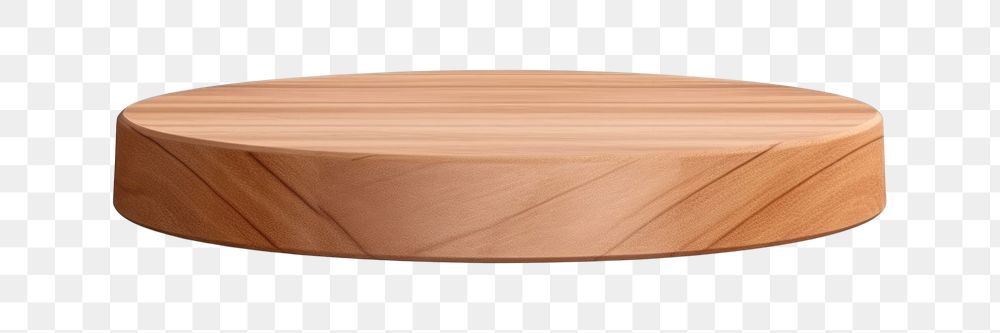 PNG Round wooden podium or pedestal for showing product furniture table simplicity. 