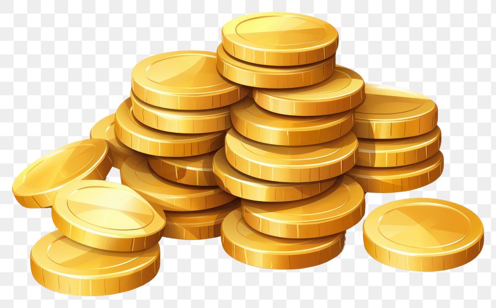 PNG Pile of coins backgrounds money gold. AI generated Image by rawpixel.
