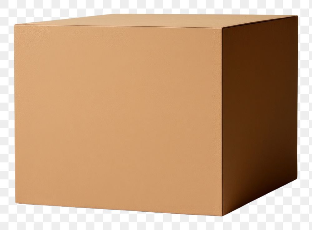 PNG Box cardboard carton brown. AI generated Image by rawpixel.