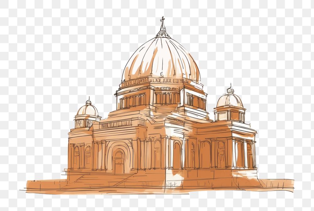 PNG Temple drawing sketch architecture. AI generated Image by rawpixel.