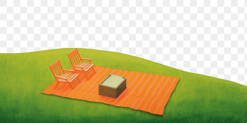 PNG Field grass landscape furniture. AI generated Image by rawpixel.