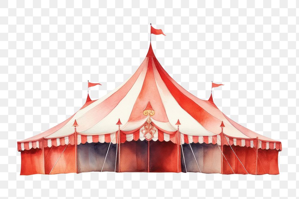 PNG Circus red circus tent architecture recreation outdoors. AI generated Image by rawpixel.