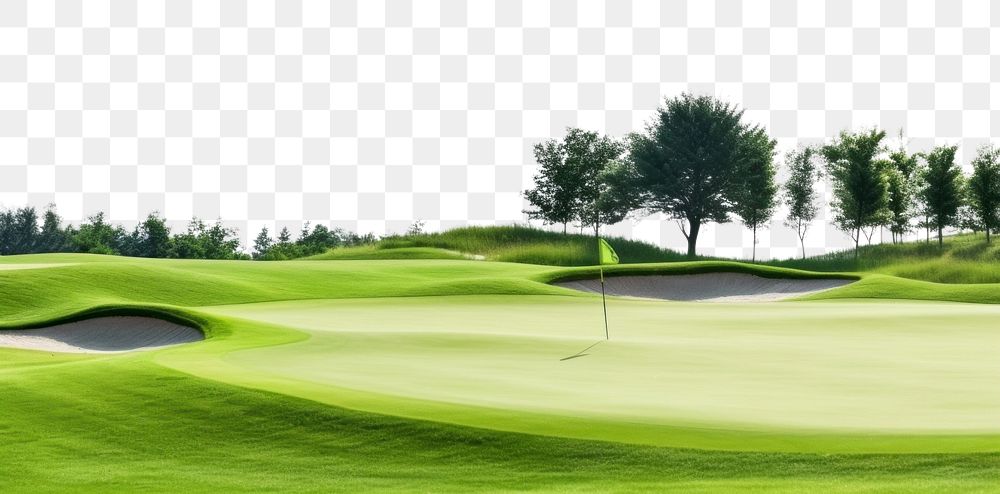 PNG Golf lanscape field outdoors nature. AI generated Image by rawpixel.