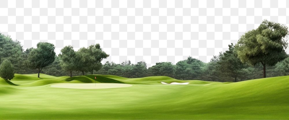 PNG Golf lanscape outdoors nature sports. AI generated Image by rawpixel.