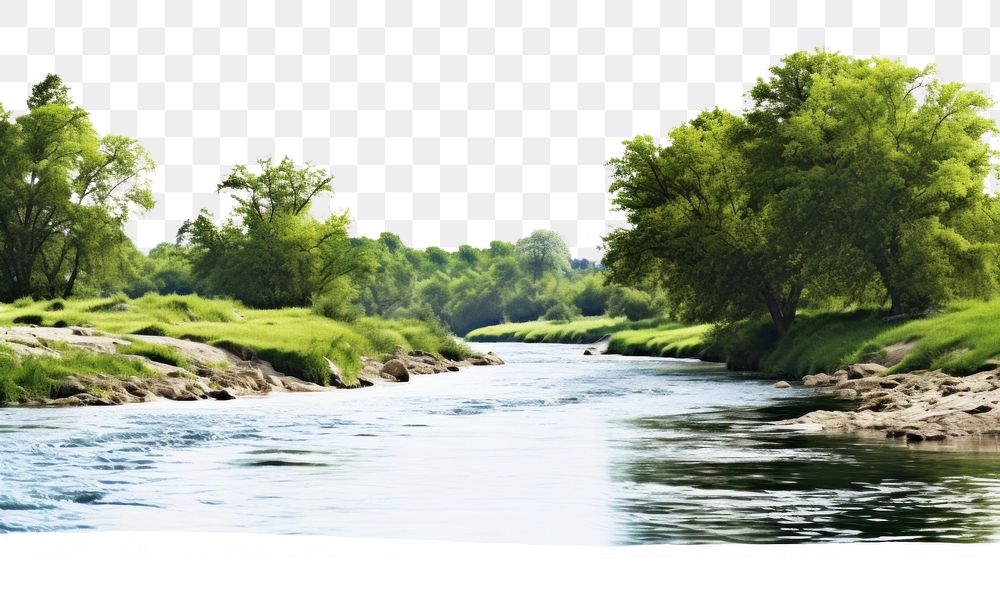 PNG River landscape outdoors nature stream. AI generated Image by rawpixel.