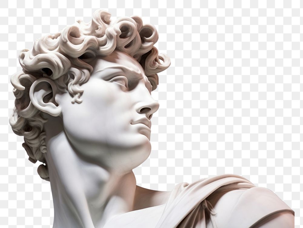 PNG Roman sculpture art statue face. .