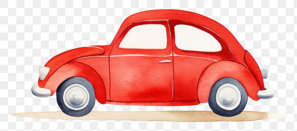 PNG Minimal red car vehicle wheel transportation. AI generated Image by rawpixel.