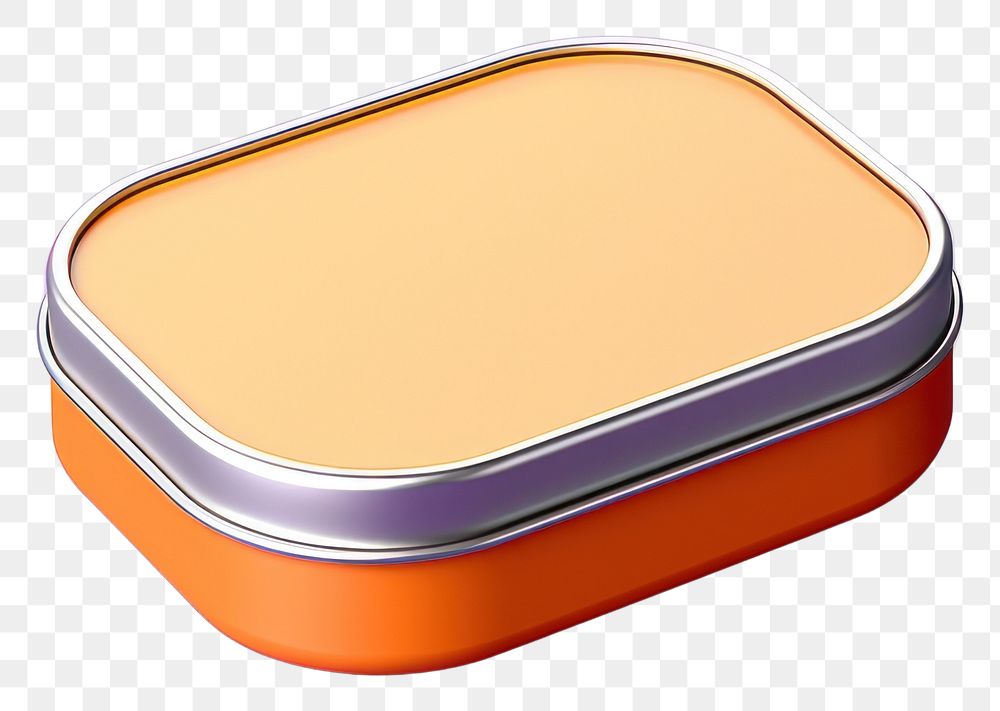 PNG Lip Balm Tin Mockup tin electronics container. 