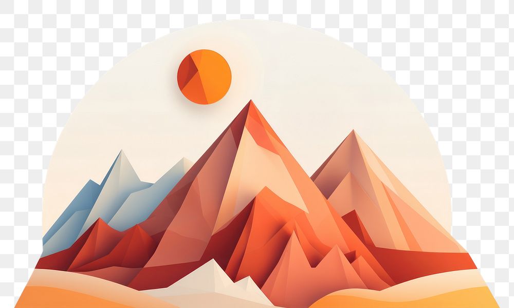 PNG A Mountain background vector mountain nature art. AI generated Image by rawpixel.
