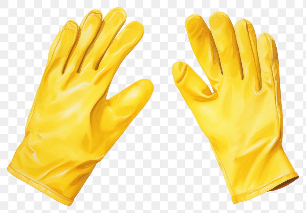 PNG Yellow rubber gloves yellow | Free PNG - rawpixel
