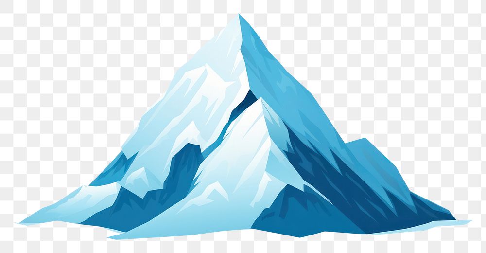 PNG A Mountain mountain iceberg nature. AI generated Image by rawpixel.