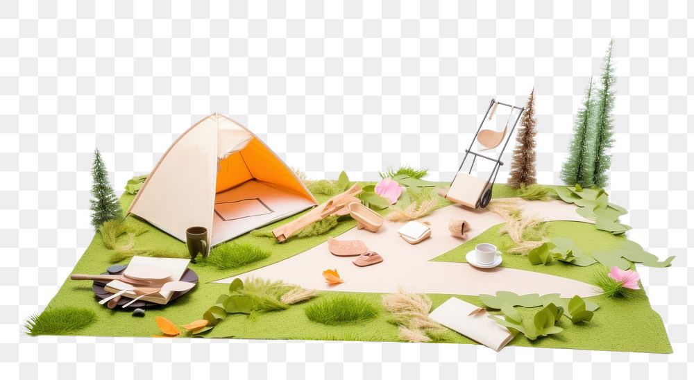 PNG  Camping outdoors tent relaxation. AI generated Image by rawpixel.