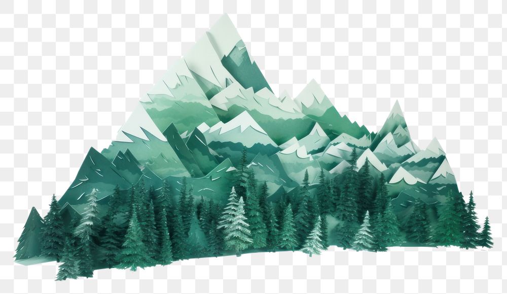 PNG  Forest mountain outdoors nature. AI generated Image by rawpixel.