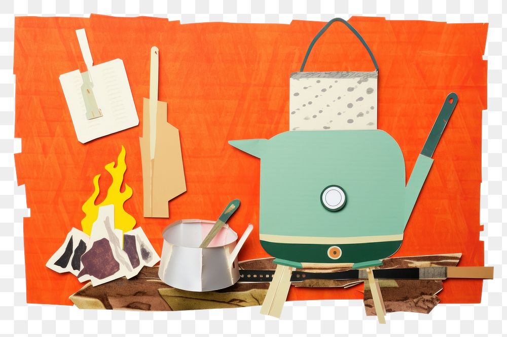 PNG  Stove camping handbag accessory cookware. AI generated Image by rawpixel.
