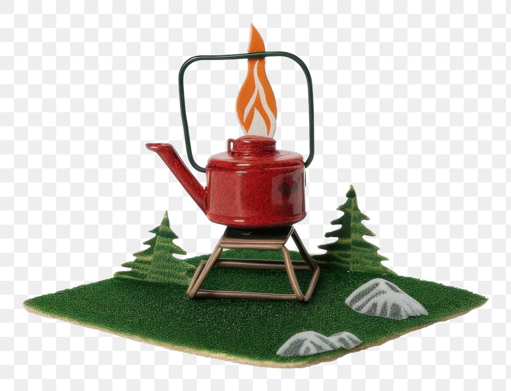 PNG  Stove camping outdoors burning kettle. AI generated Image by rawpixel.