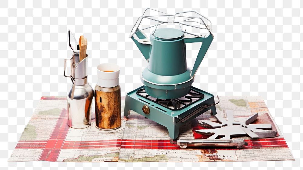 PNG  Stove camping container appliance blender. AI generated Image by rawpixel.
