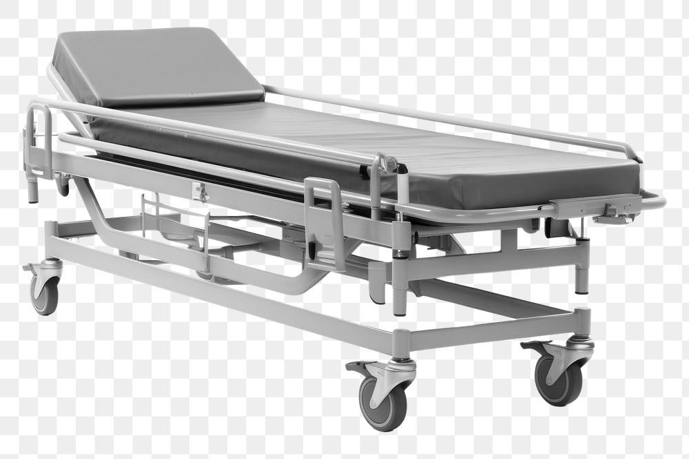 PNG Photo of a Stretcher stretcher furniture white background. AI generated Image by rawpixel.
