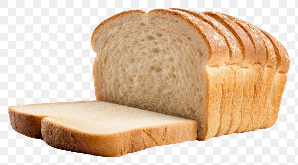 PNG A Slice of bread slice food white background. AI generated Image by rawpixel.