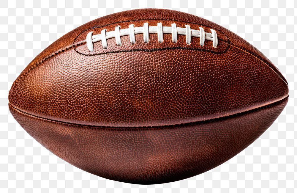 PNG  An Leather American football ball sports american football sports equipment. AI generated Image by rawpixel.