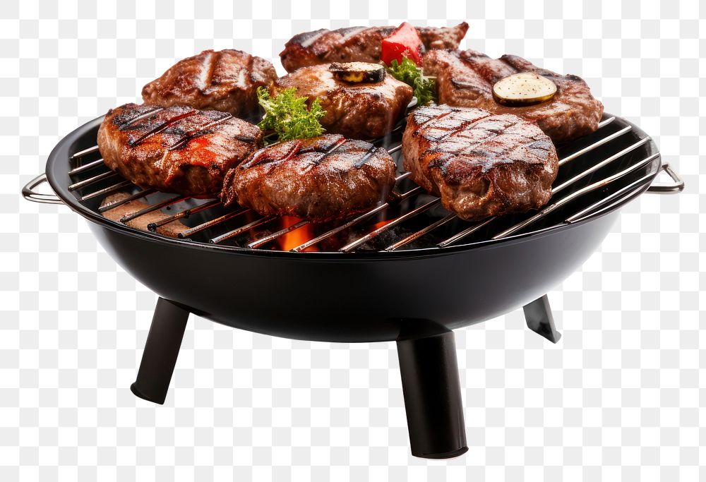 PNG  BBQ grill maker grilling cooking meat. .