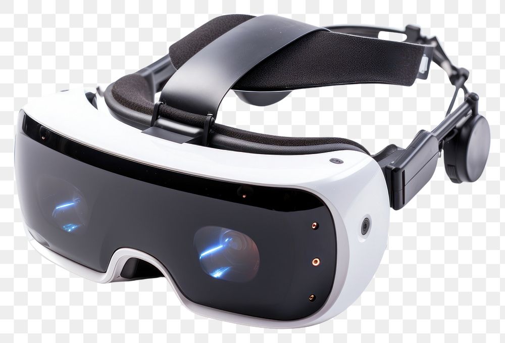 PNG VR Glasses with controls white background accessories electronics. AI generated Image by rawpixel.