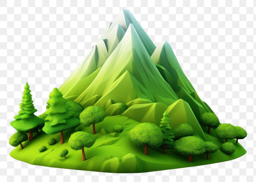 PNG Greenery mountain plant art tranquility. AI generated Image by rawpixel.