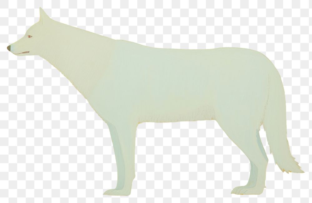PNG White wolf mammal animal pet. AI generated Image by rawpixel.