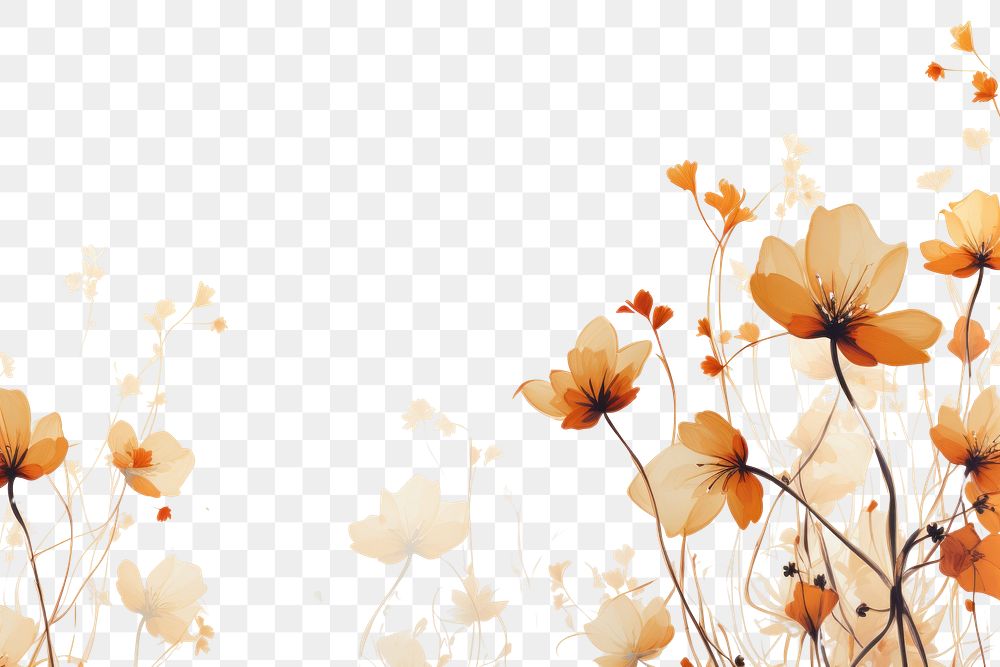PNG Flowers outdoors pattern nature. AI generated Image by rawpixel.