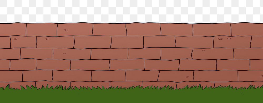 PNG Brick wall architecture cartoon line. AI generated Image by rawpixel.