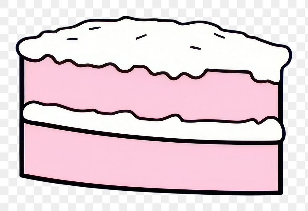 PNG Cake dessert cartoon icing. AI generated Image by rawpixel.