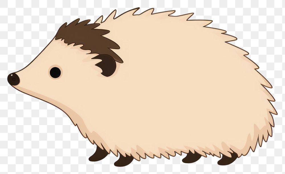 PNG Hedgehog cartoon animal mammal. AI generated Image by rawpixel.