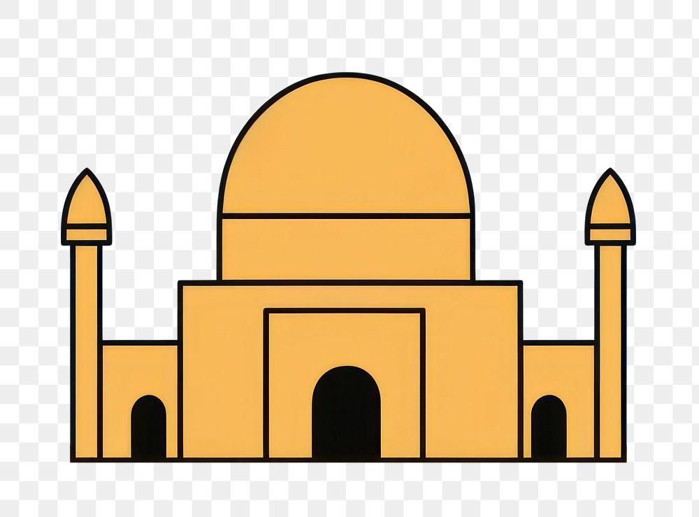 PNG Mosque architecture building cartoon. AI generated Image by rawpixel.
