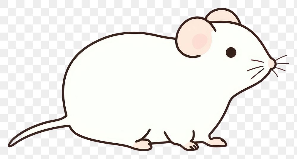 PNG Mouse rat cartoon rodent. AI generated Image by rawpixel.