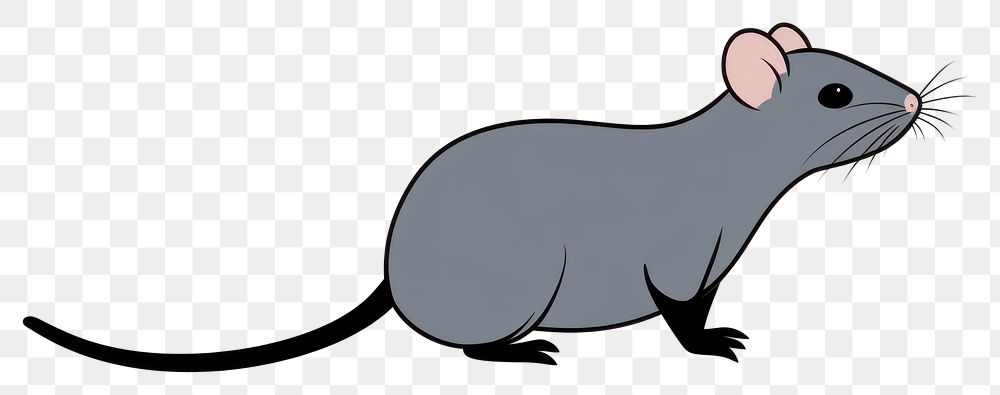 PNG Mouse rat cartoon animal. AI generated Image by rawpixel.