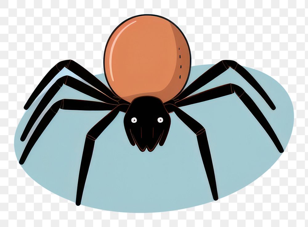 PNG Spider arachnid cartoon animal. AI generated Image by rawpixel.