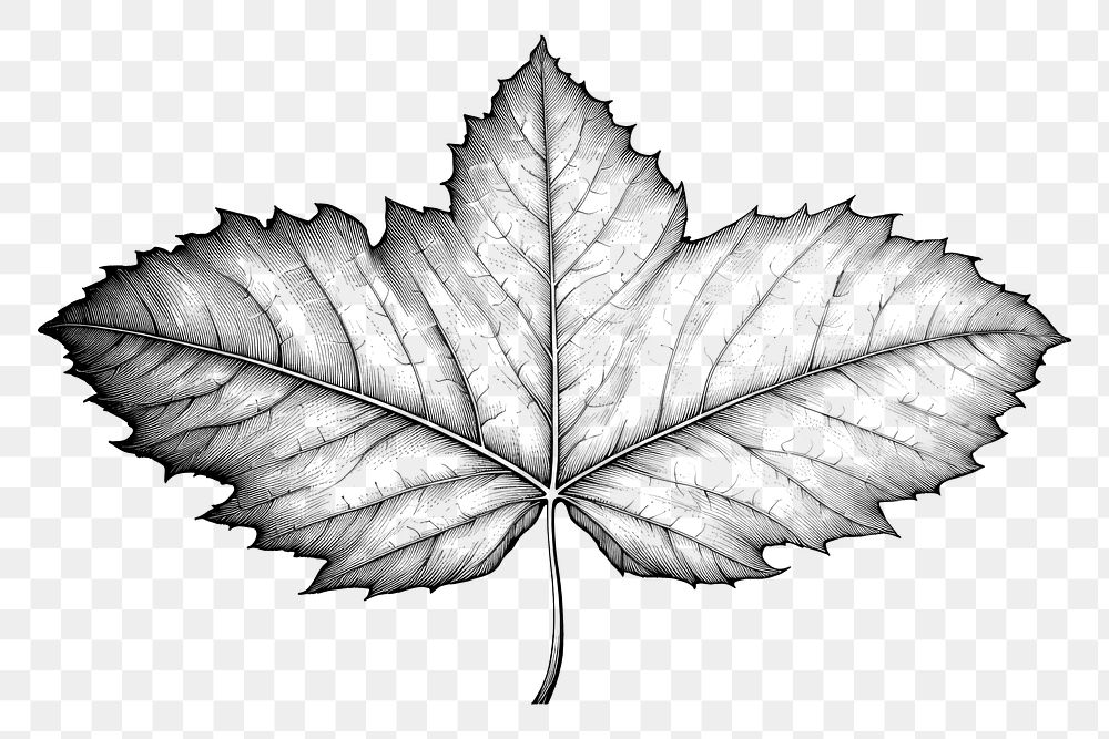 PNG Leaf sketch plant tree. AI generated Image by rawpixel.