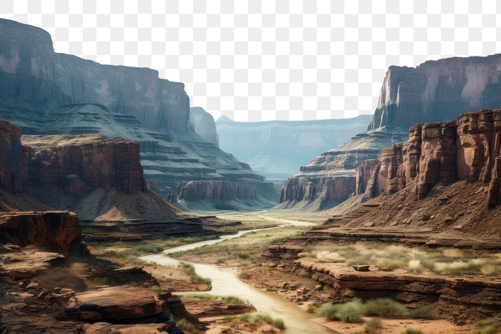 PNG Grand canyon landscape mountain outdoors. AI generated Image by rawpixel.