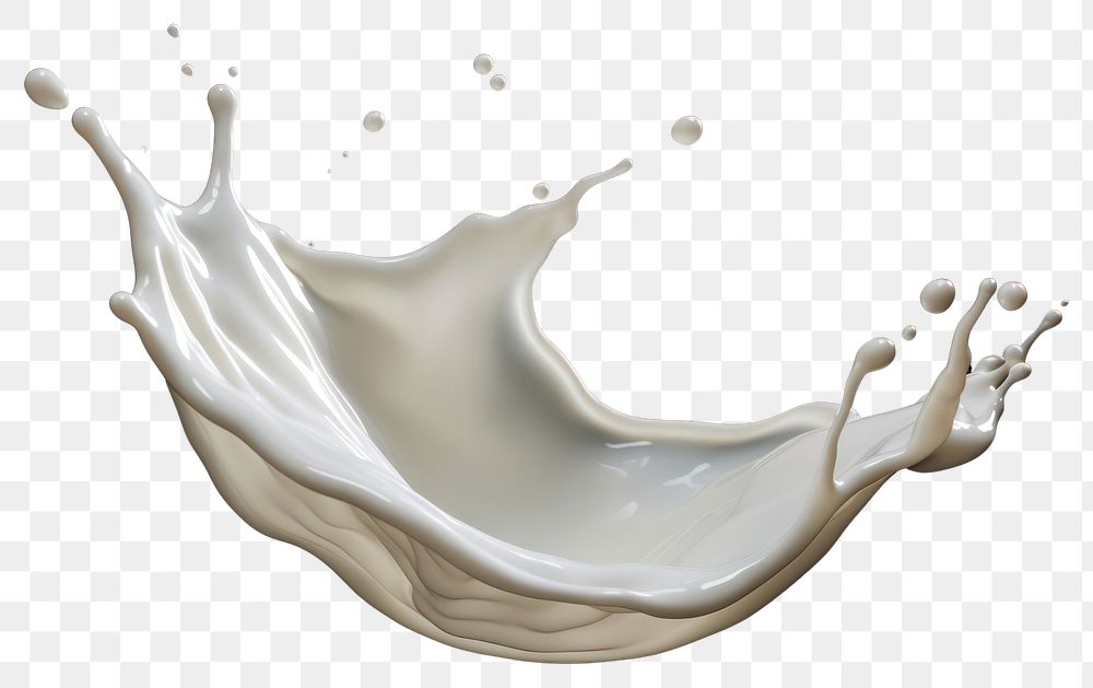 PNG  Splashed milk white simplicity splashing. AI generated Image by rawpixel.