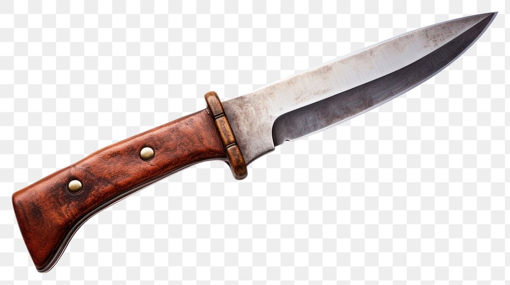 PNG  Rusty old hunting knife weapon dagger blade. AI generated Image by rawpixel.