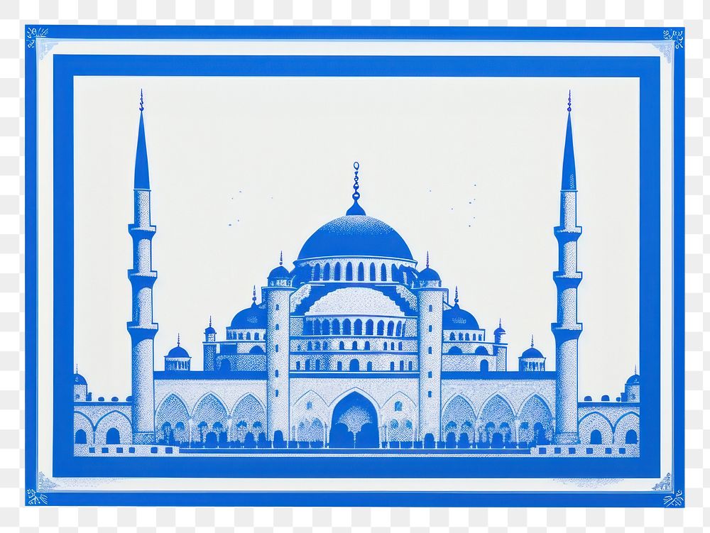 PNG Blue Mosque architecture building mosque. AI generated Image by rawpixel.