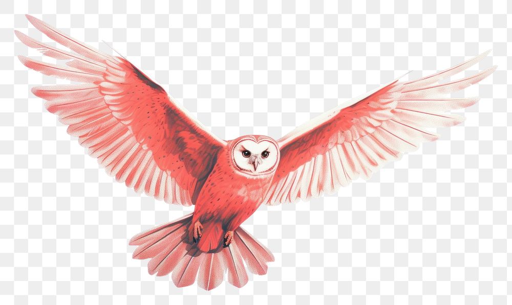 PNG Owl flying animal bird beak. AI generated Image by rawpixel.