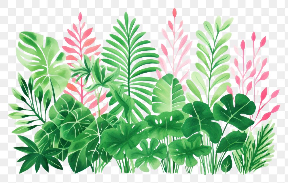 PNG Rainforest art backgrounds pattern. AI generated Image by rawpixel.